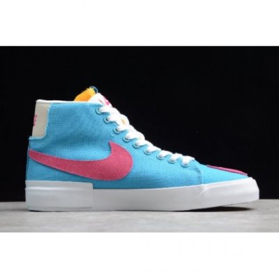 Nike Sb Blazer Mid Edge Mavi Kaykay Ayakkabı Türkiye - ZBPZ87NF